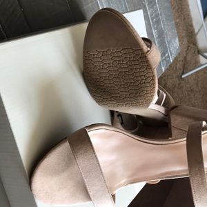 BP blush suede heels